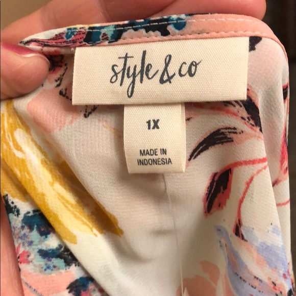 Style & Co hip length kimono style cover glorious - Picture 6 of 6